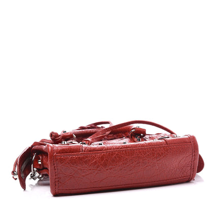 Balenciaga Agneau Classic Hardware Nano City Rouge Groseille 4 of 10