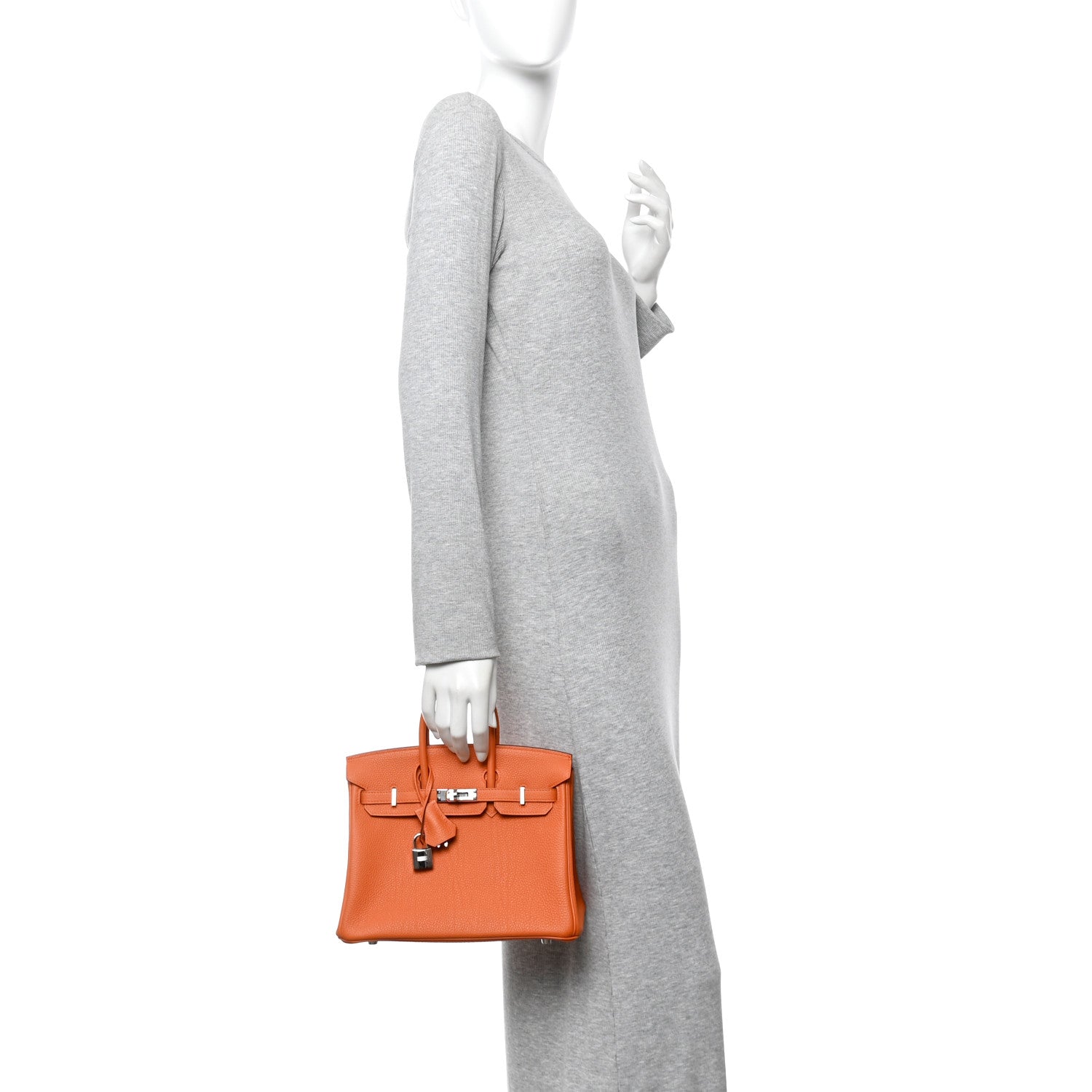 Hermes Togo Birkin 25 Orange 2 of 12
