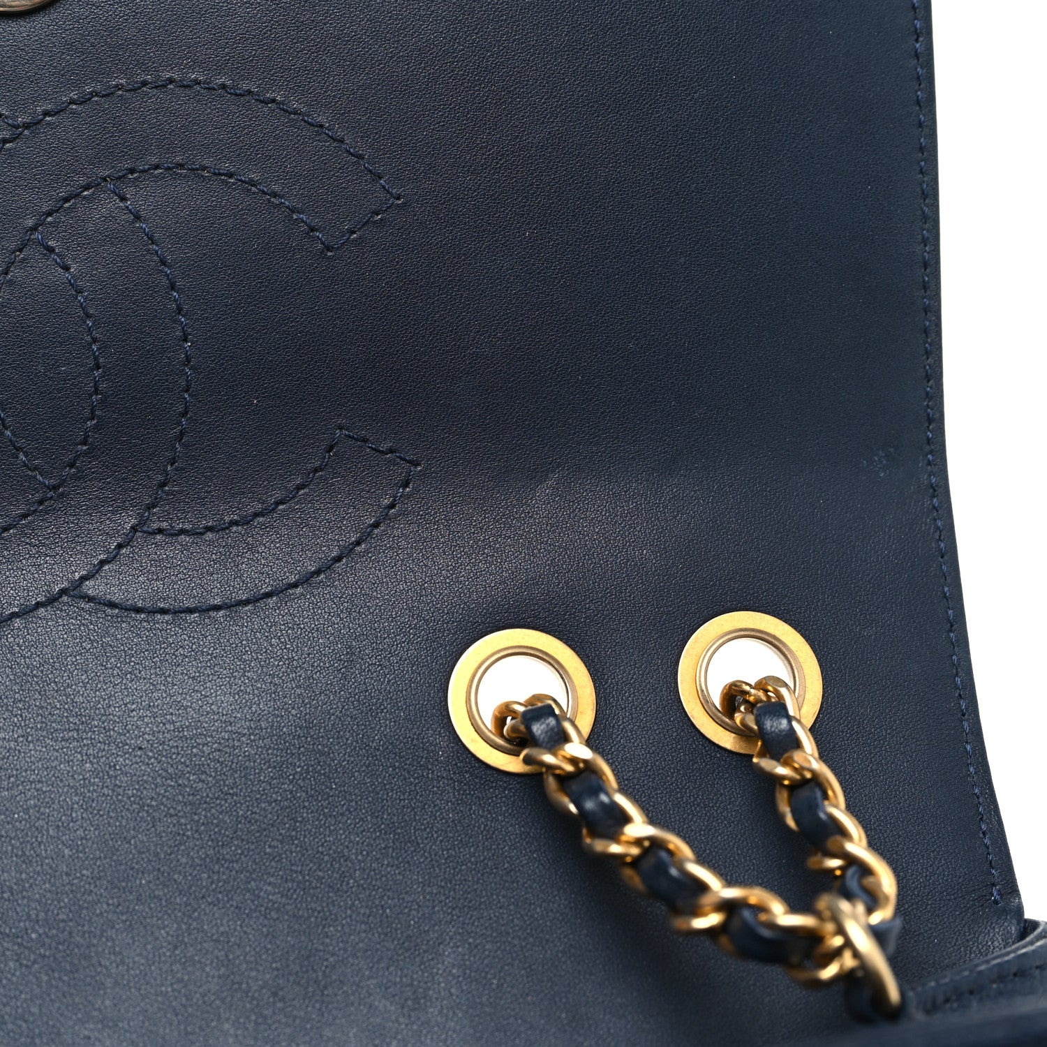 Chanel Caviar Quilted Small CC Filigree Flap Navy 12 of 12
