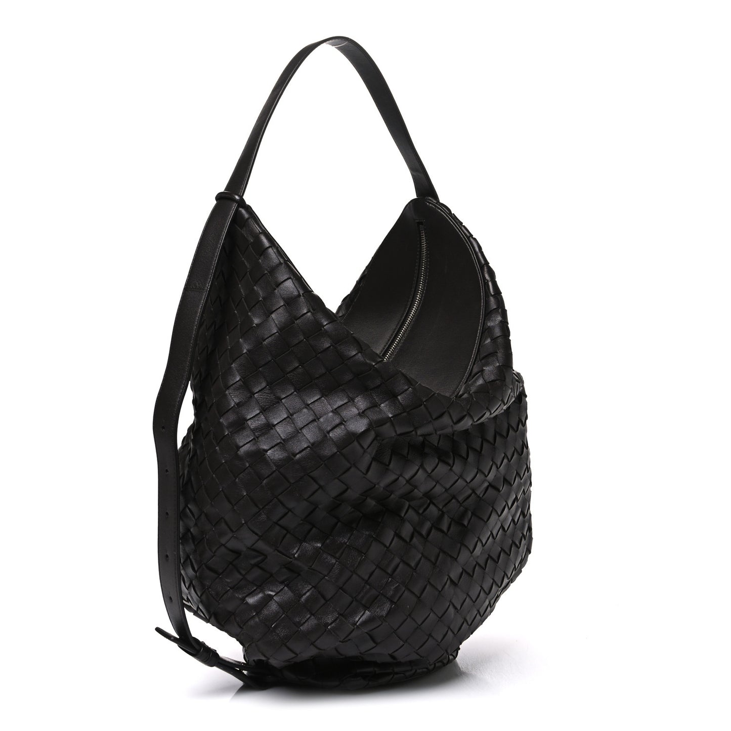 Intrecciato Shoulder Bag Ebano