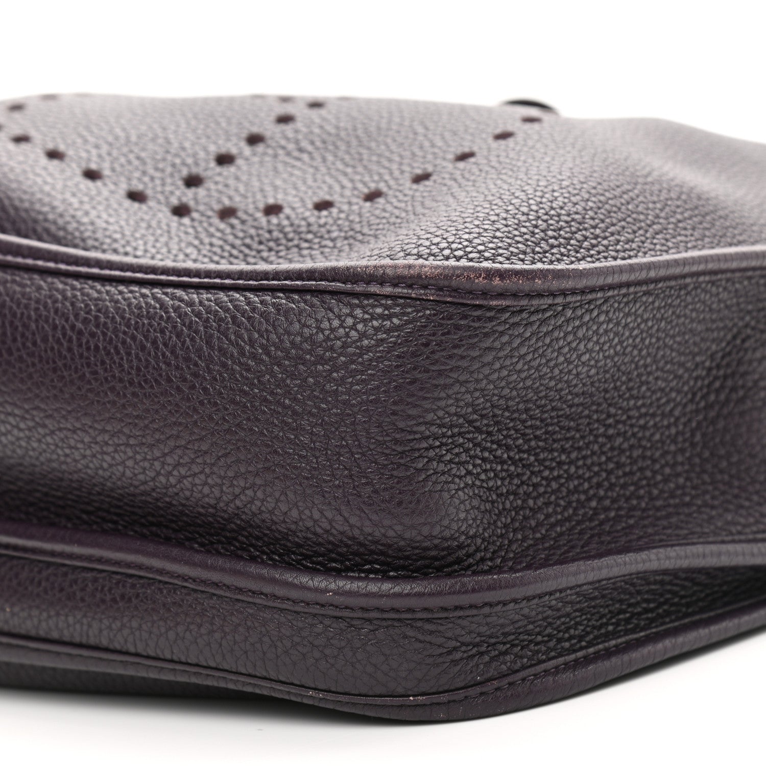 Hermes Taurillon Clemence Evelyne III GM Raisin 10 of 16