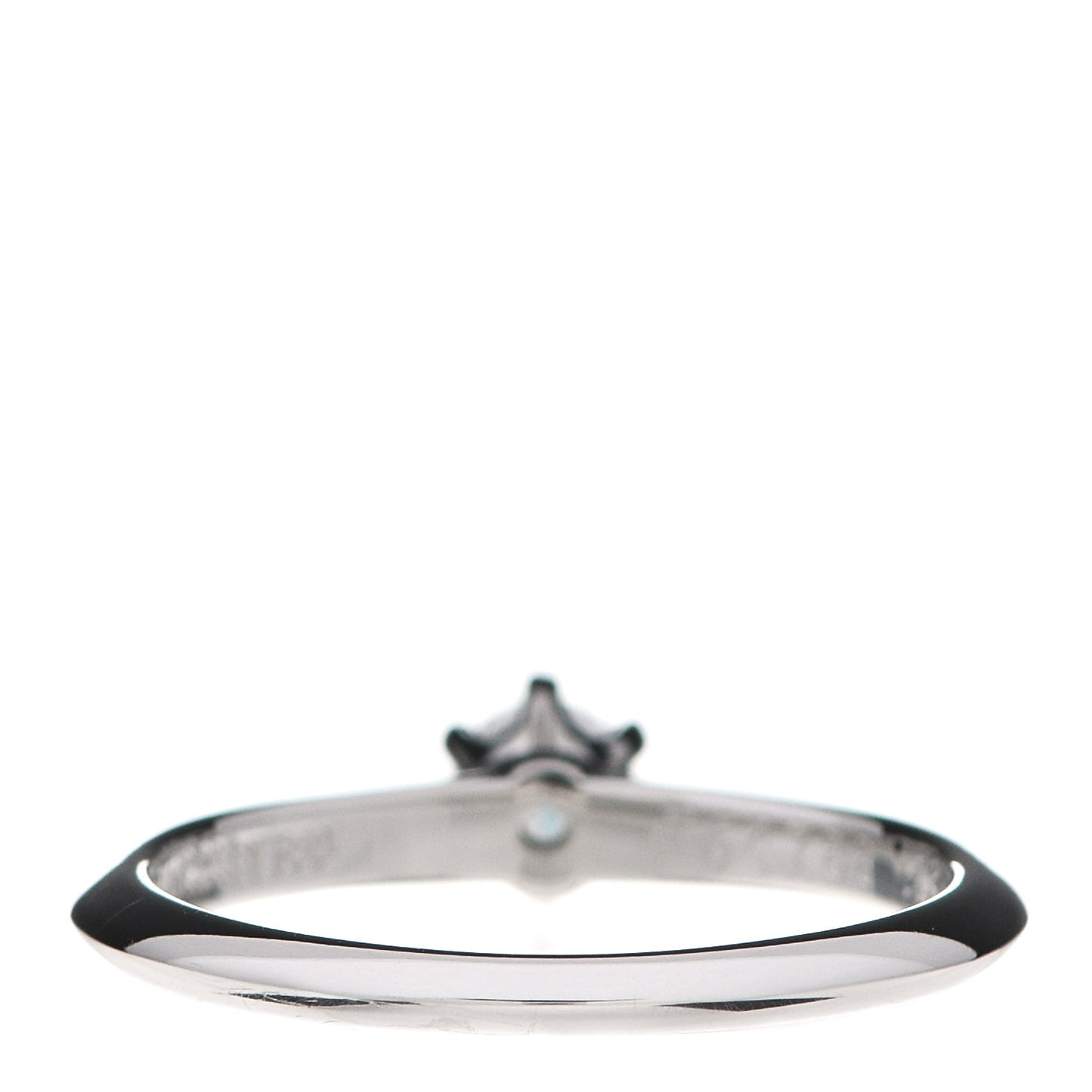 Platinum Diamond .23ct Solitaire Engagement Ring 51 5.75