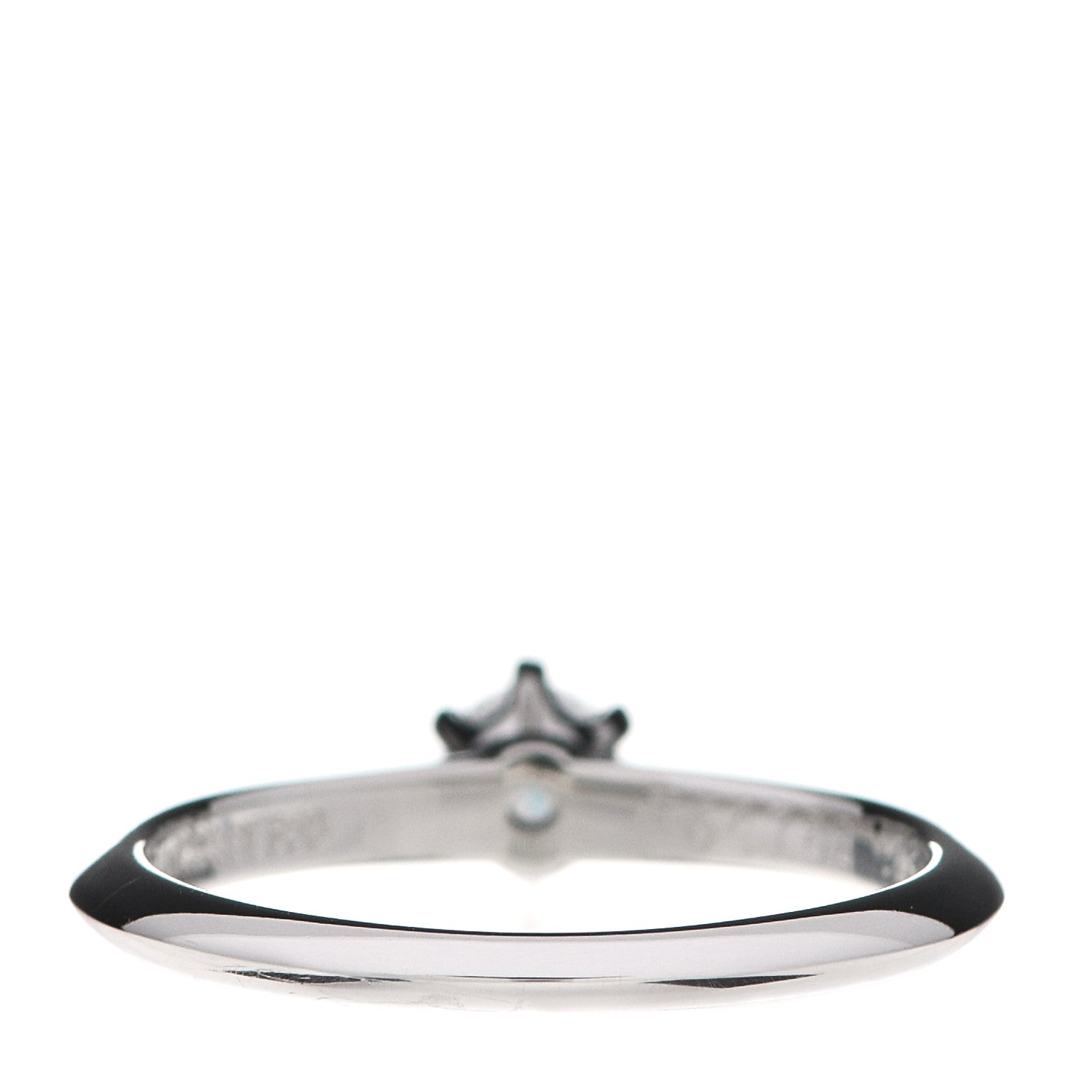 Tiffany Platinum Diamond .23ct Solitaire Engagement Ring 51 5.75 4 of 7