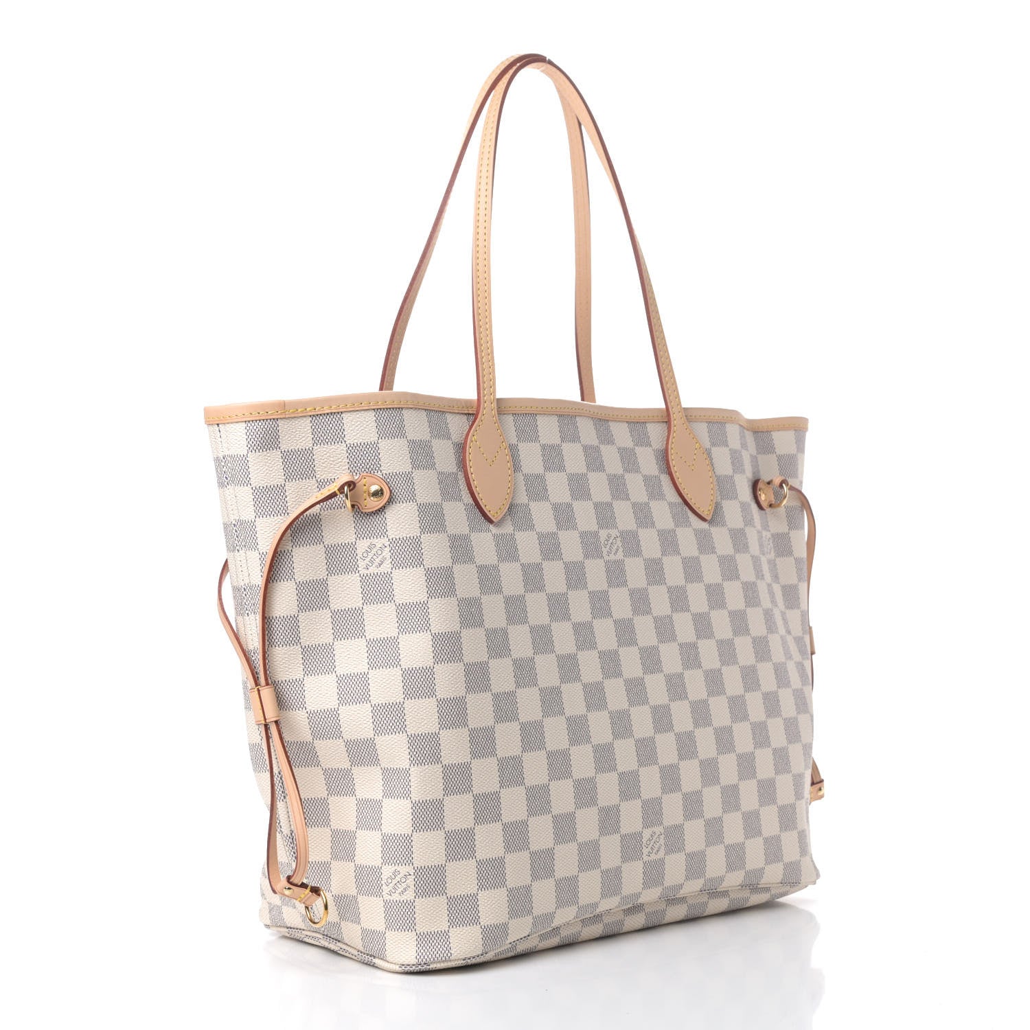 Louis Vuitton Damier Azur Neo Neverfull MM Rose Ballerine 3 of 6