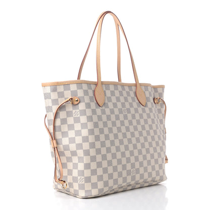 Louis Vuitton Damier Azur Neo Neverfull MM Rose Ballerine 3 of 6