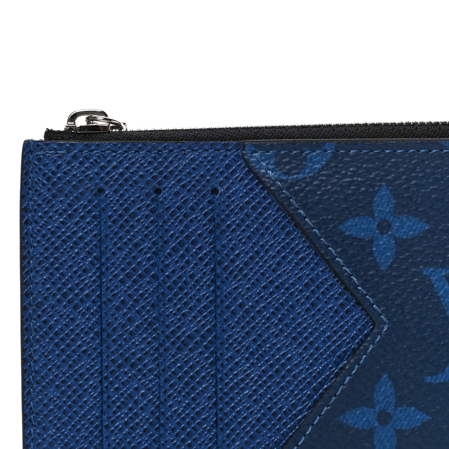 Louis Vuitton Monogram Taiga Coin Card Holder Cobalt 7 of 11