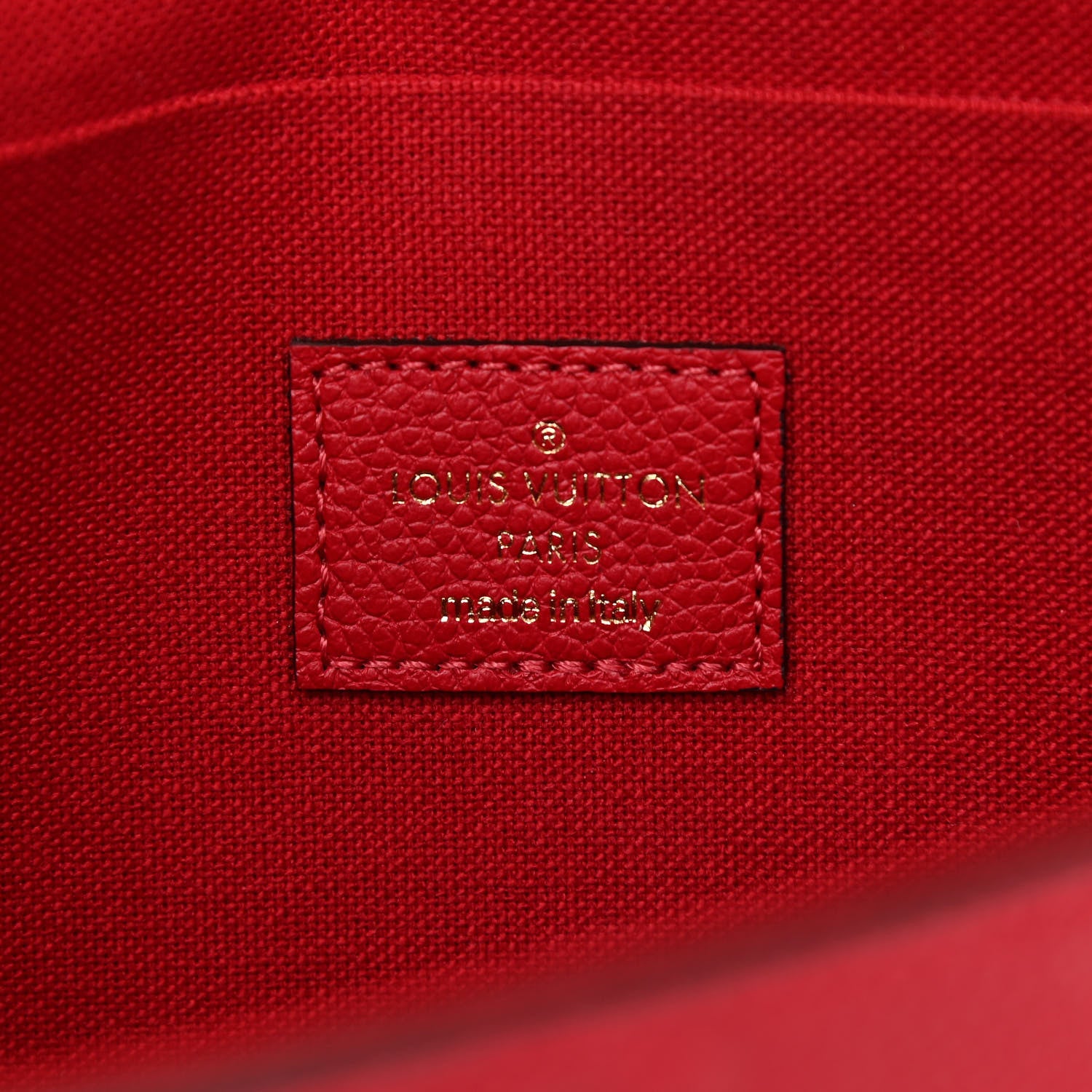 Louis Vuitton Empreinte Pochette Felicie Chain Wallet Scarlet 6 of 9