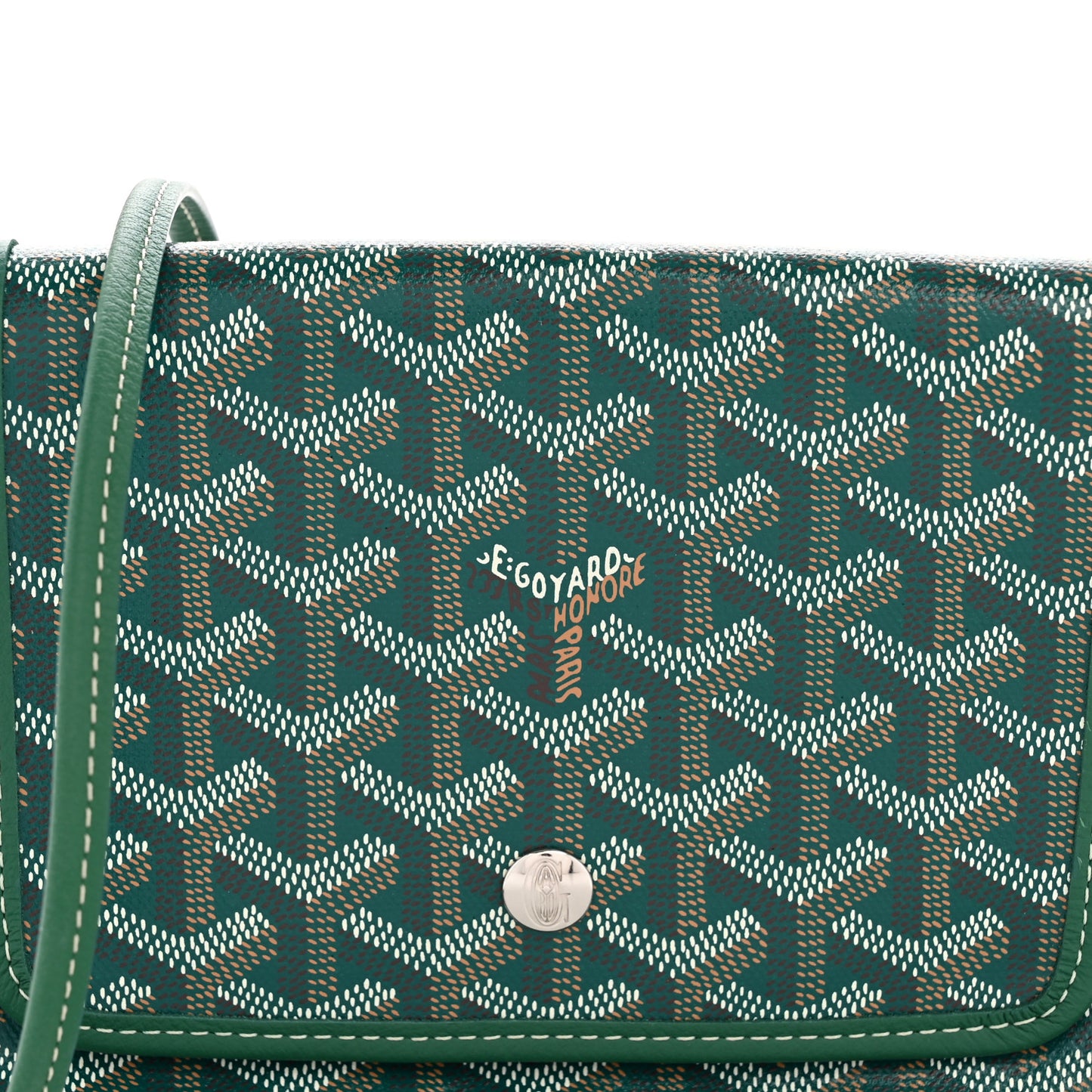 Goyardine Plumet Wallet Clutch Green
