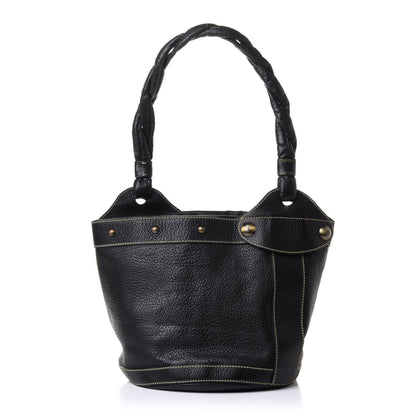 Fendi Vitello Palazzo Bucket Bag Black 2 of 23