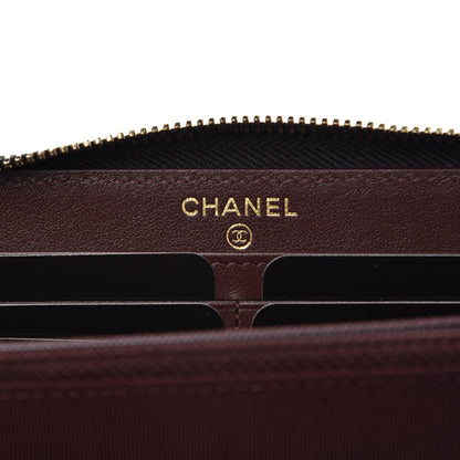 Chanel Caviar Quilted Large Gusset Zip Around Wallet Black 7 of 9