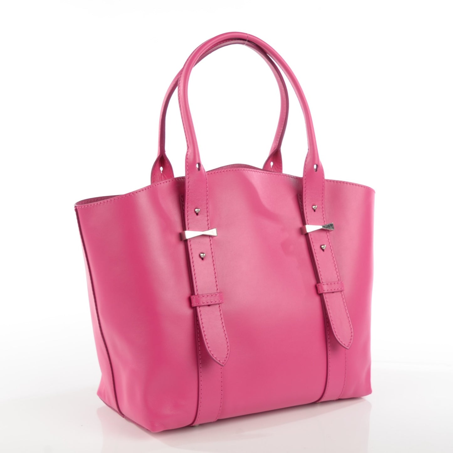 Calfskin Small Legend Shopper Fuchsia