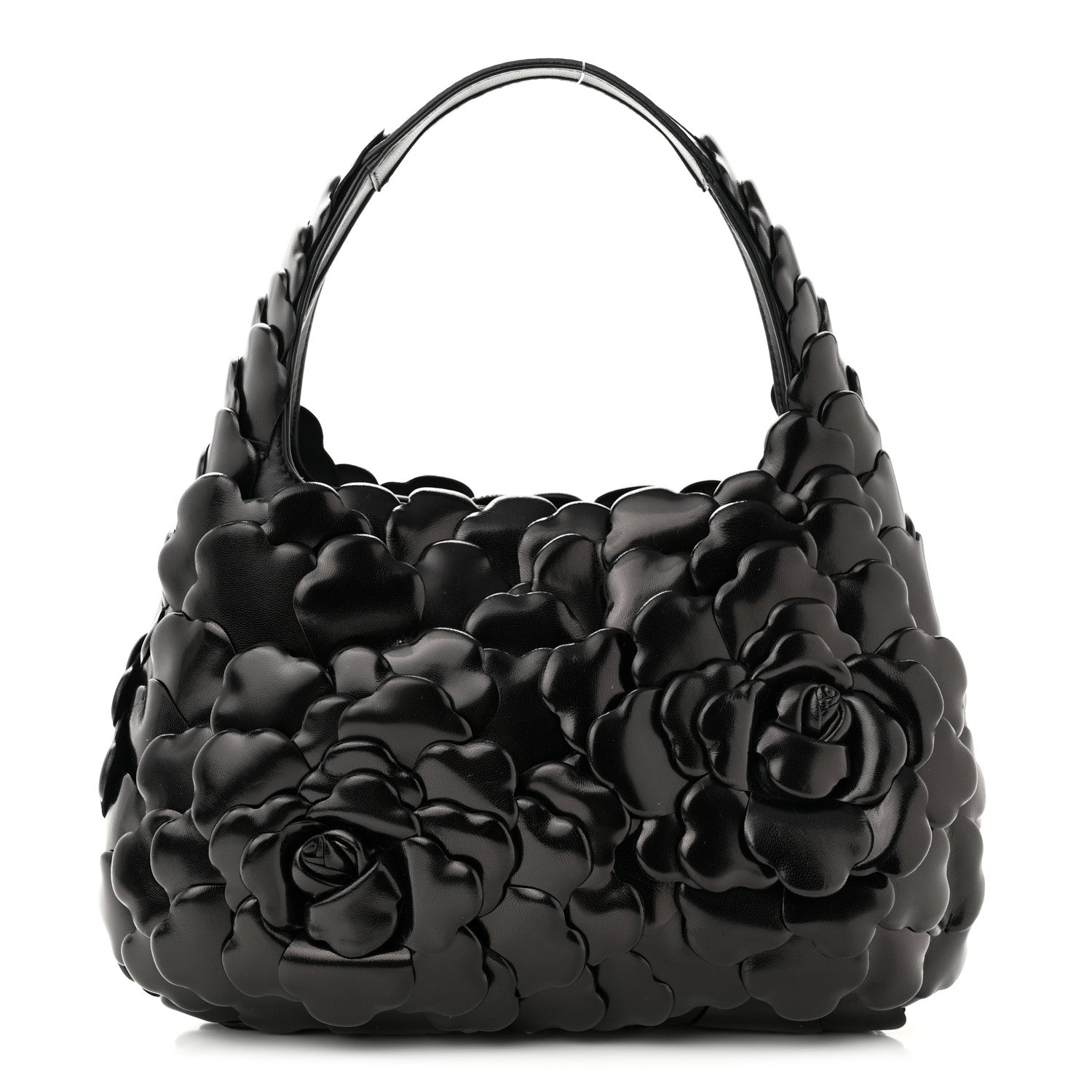 Valentino Garavani Nappa Atelier 03 Rose Edition Small Hobo Black 1 of 9