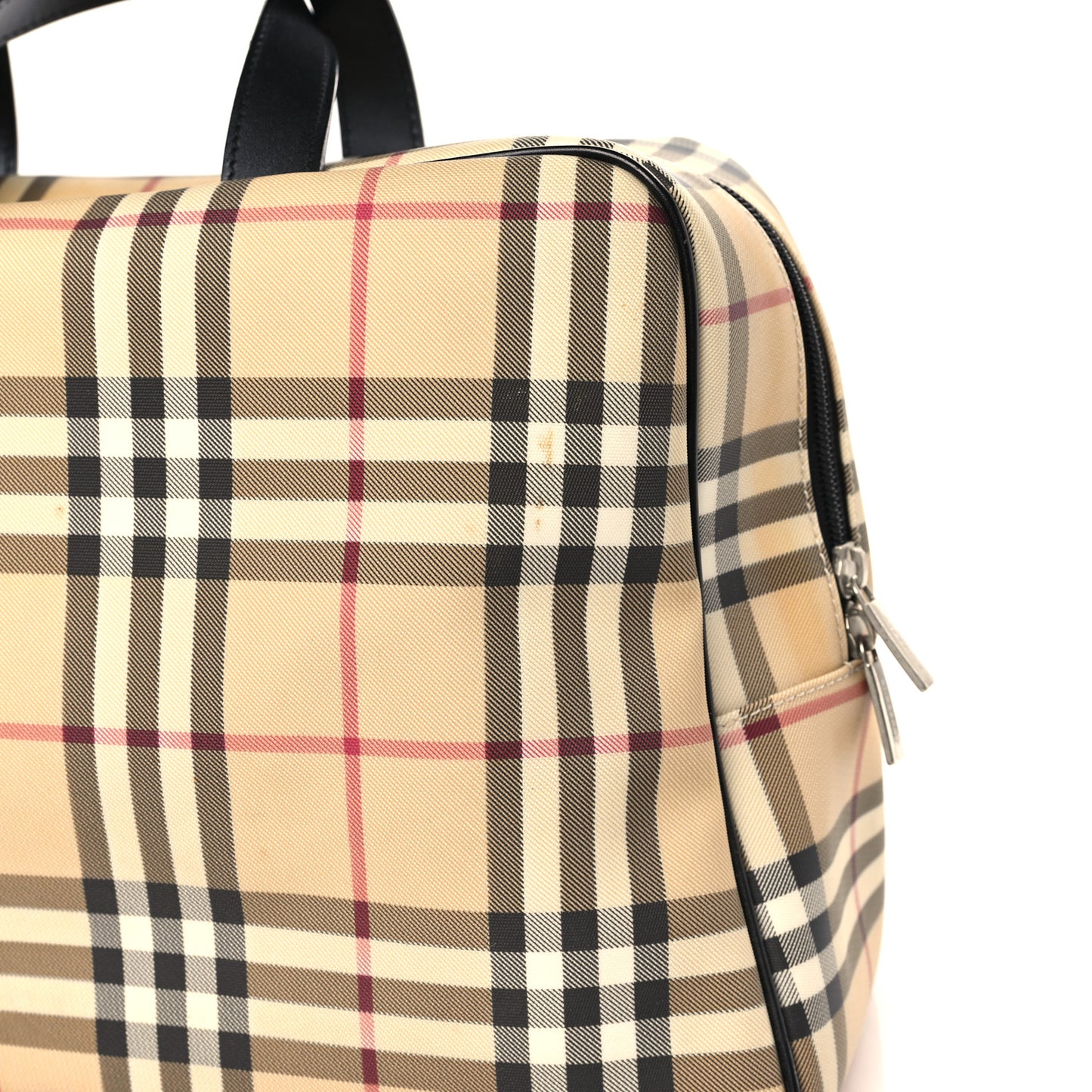 Canvas House Check Top Handle Bag