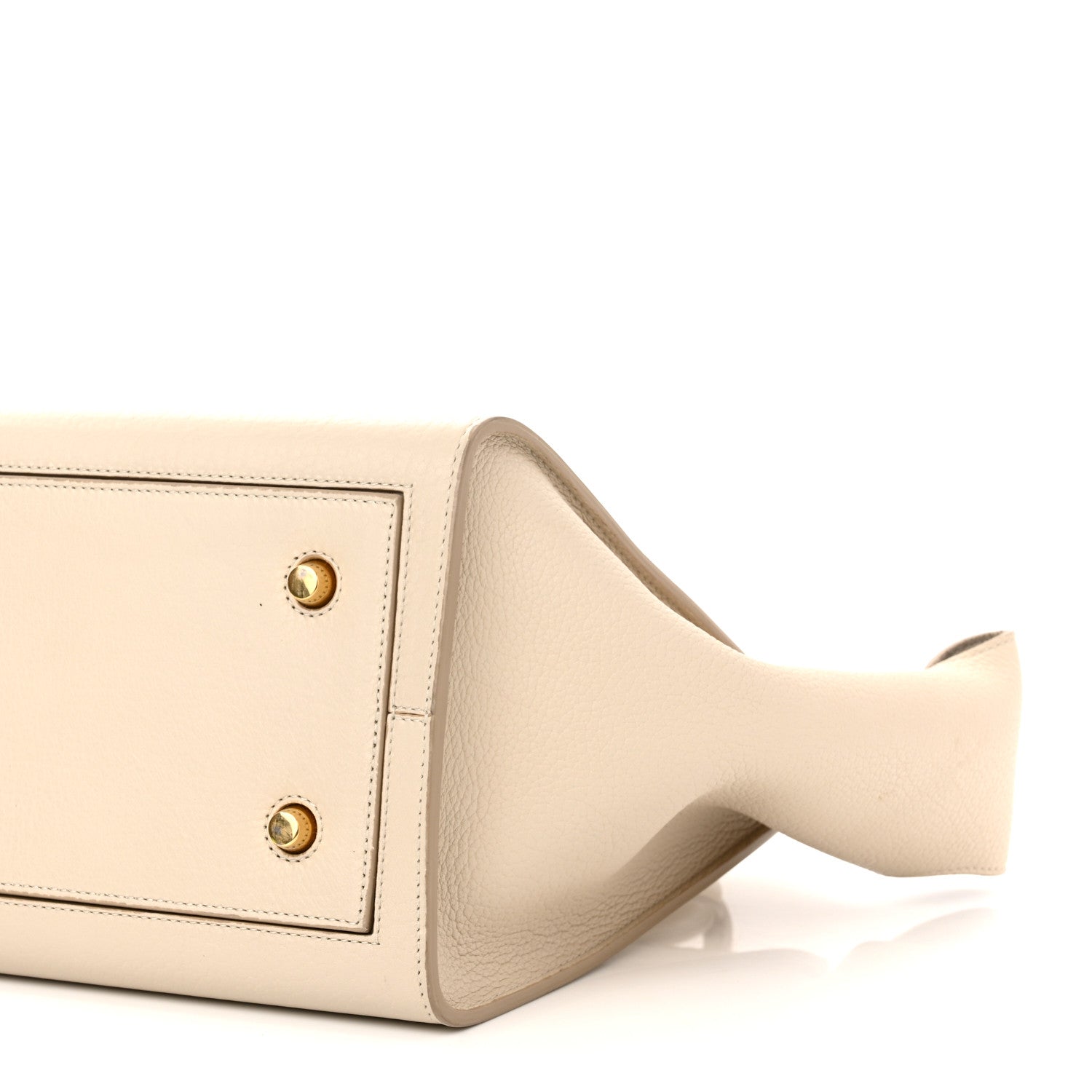 Celine Crisped Calfskin Mini Tie Knot Tote Chalk 10 of 12