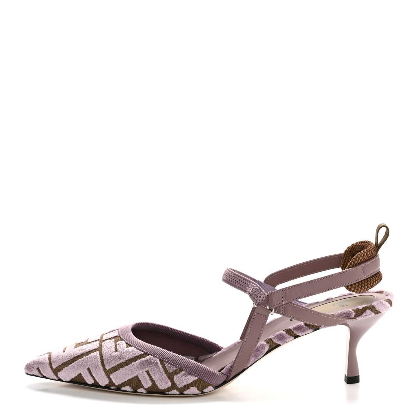 Vitello Grace Velluto FF Colibri 55mm Slingback Pumps 40 Dusty Mauve