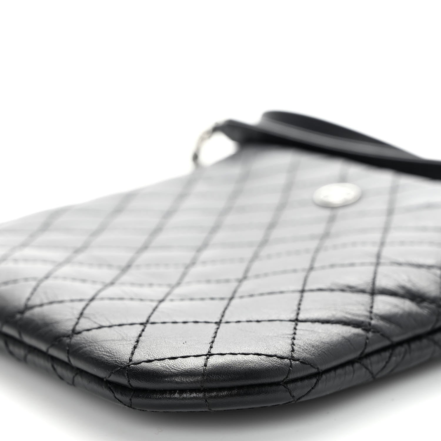 Chanel Aged Calfskin Quilted Crossbody Bag Black 9 of 9