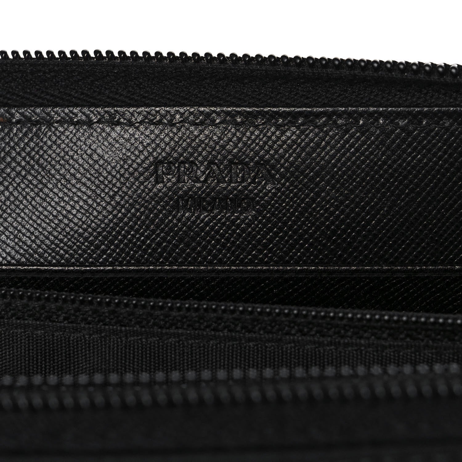 Prada Tessuto Nylon Zip Around Wallet Black 5 of 11