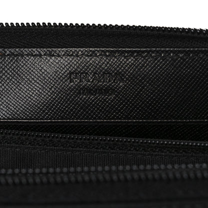Prada Tessuto Nylon Zip Around Wallet Black 5 of 11