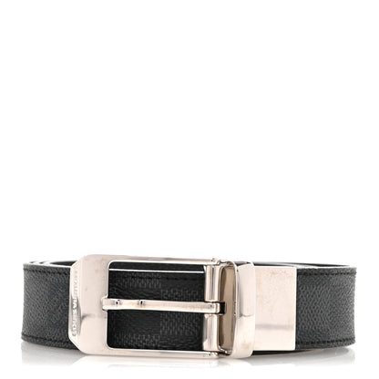 Louis Vuitton Damier Graphite Calfskin Belt 90 36 Black 1 of 8