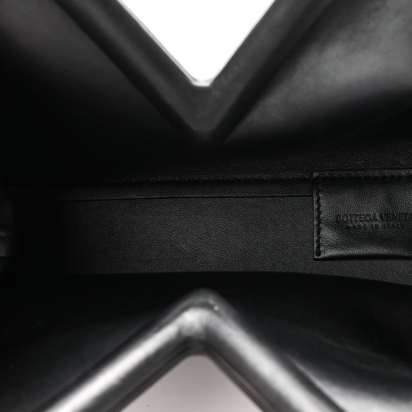 Calfskin Small The Point Triangle Bag Black
