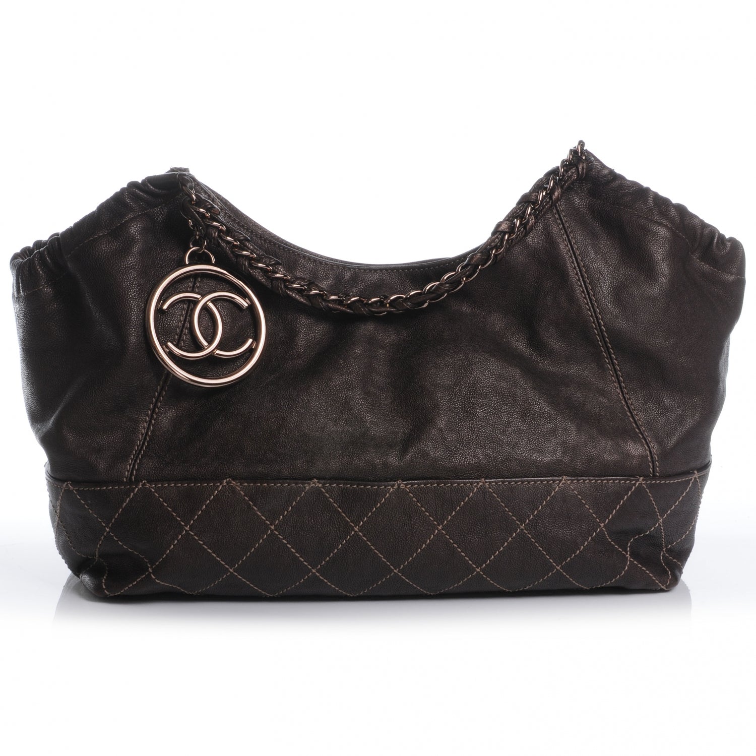 Chanel Calfskin Baby Coco Cabas Bronze 1 of 7