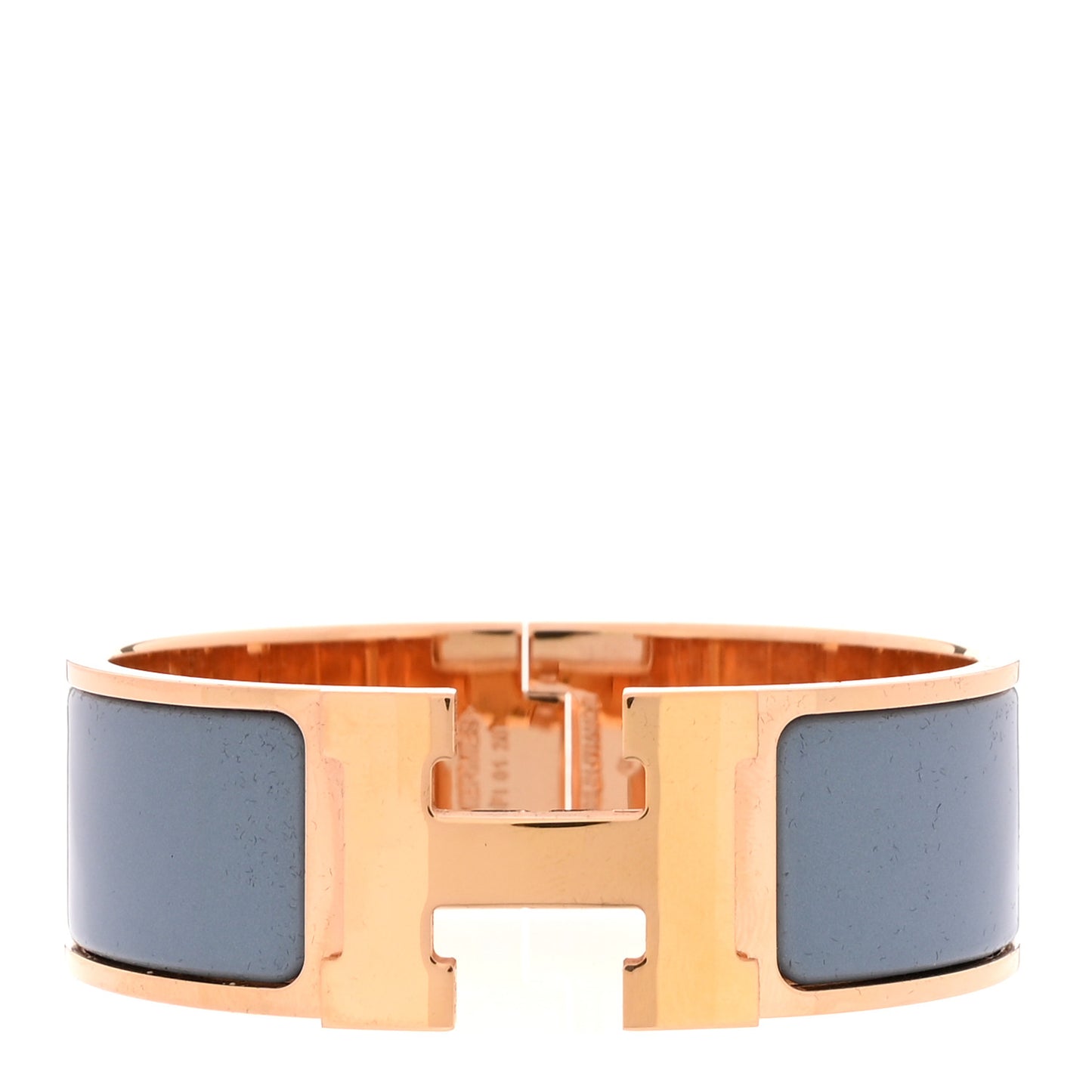 Enamel Wide Clic Clac H Bracelet PM Gris Orage