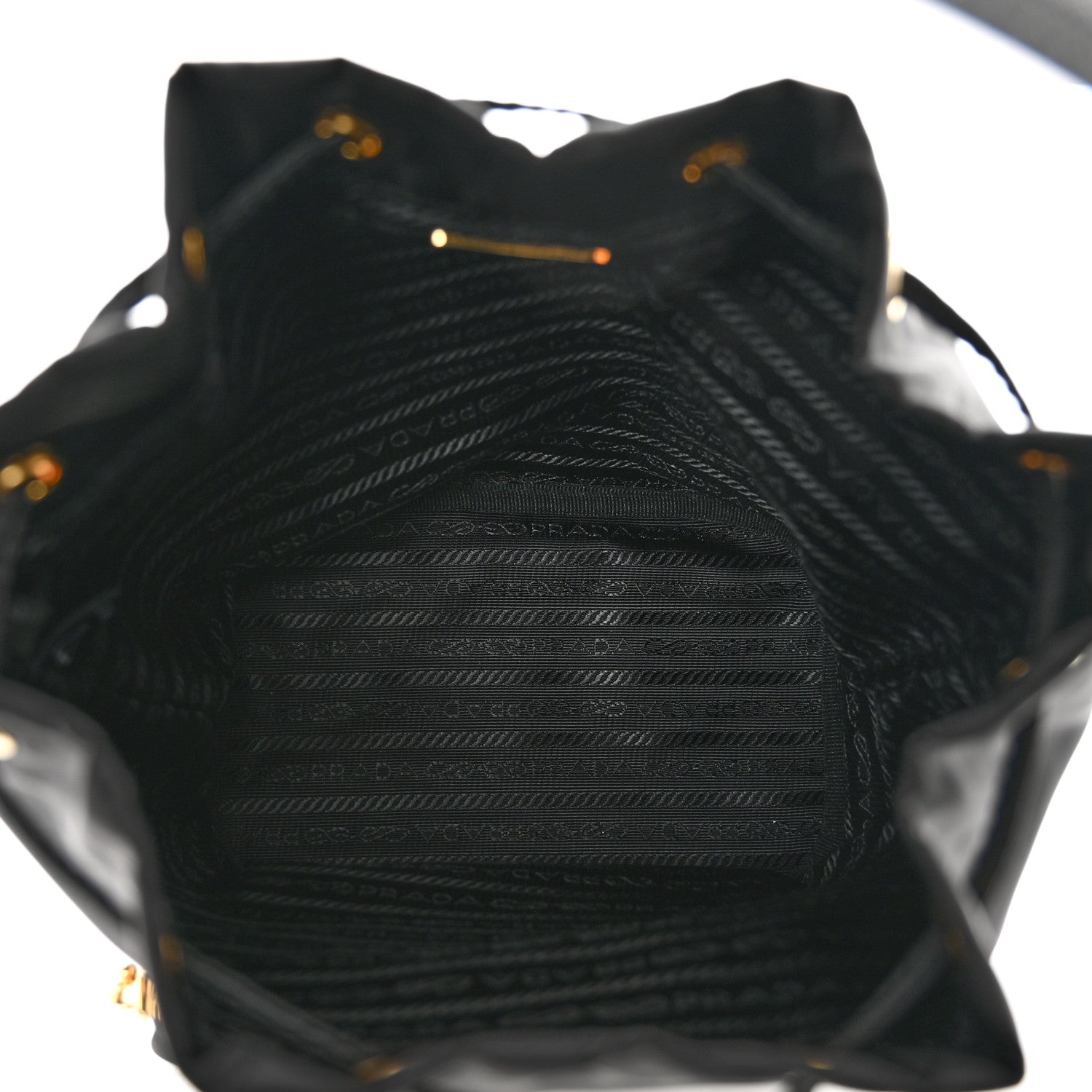 Prada Re-Nylon Duet Drawstring Shoulder Bag Black 6 of 9