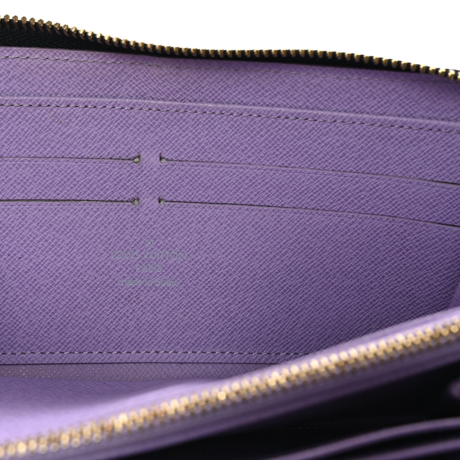 Louis Vuitton Monogram Multicolor Zippy Wallet Black Violet 6 of 7