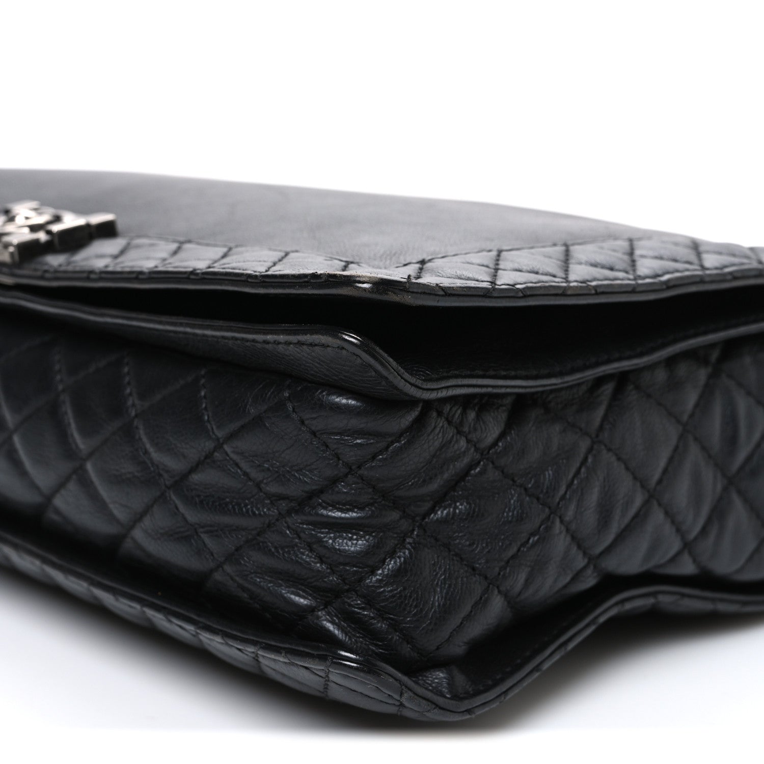 Chanel Calfskin Large Boy Reverso Flap Black 10 of 10