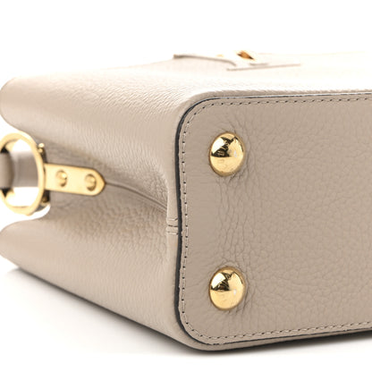 Louis Vuitton Taurillon Capucines BB Galet 8 of 10