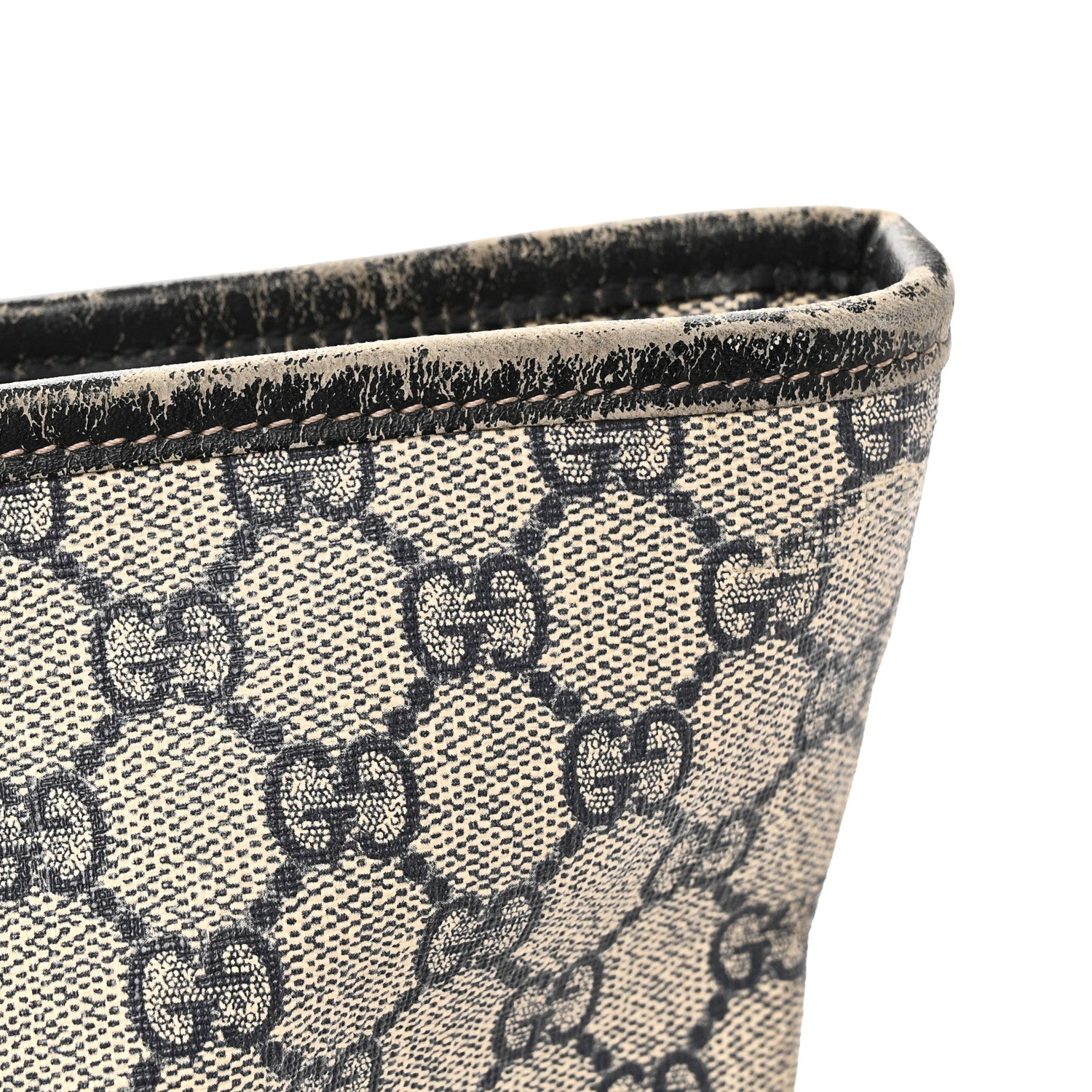 Gucci GG Supreme Monogram Medium Zippered Shopping Tote Navy Navy 12 of 14
