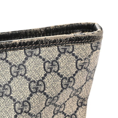 Gucci GG Supreme Monogram Medium Zippered Shopping Tote Navy Navy 12 of 14
