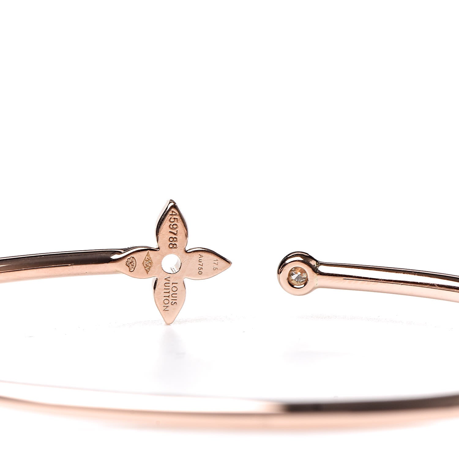 Louis Vuitton 18K Pink Gold Diamond Idylle Blossom Twist Bracelet 4 of 5
