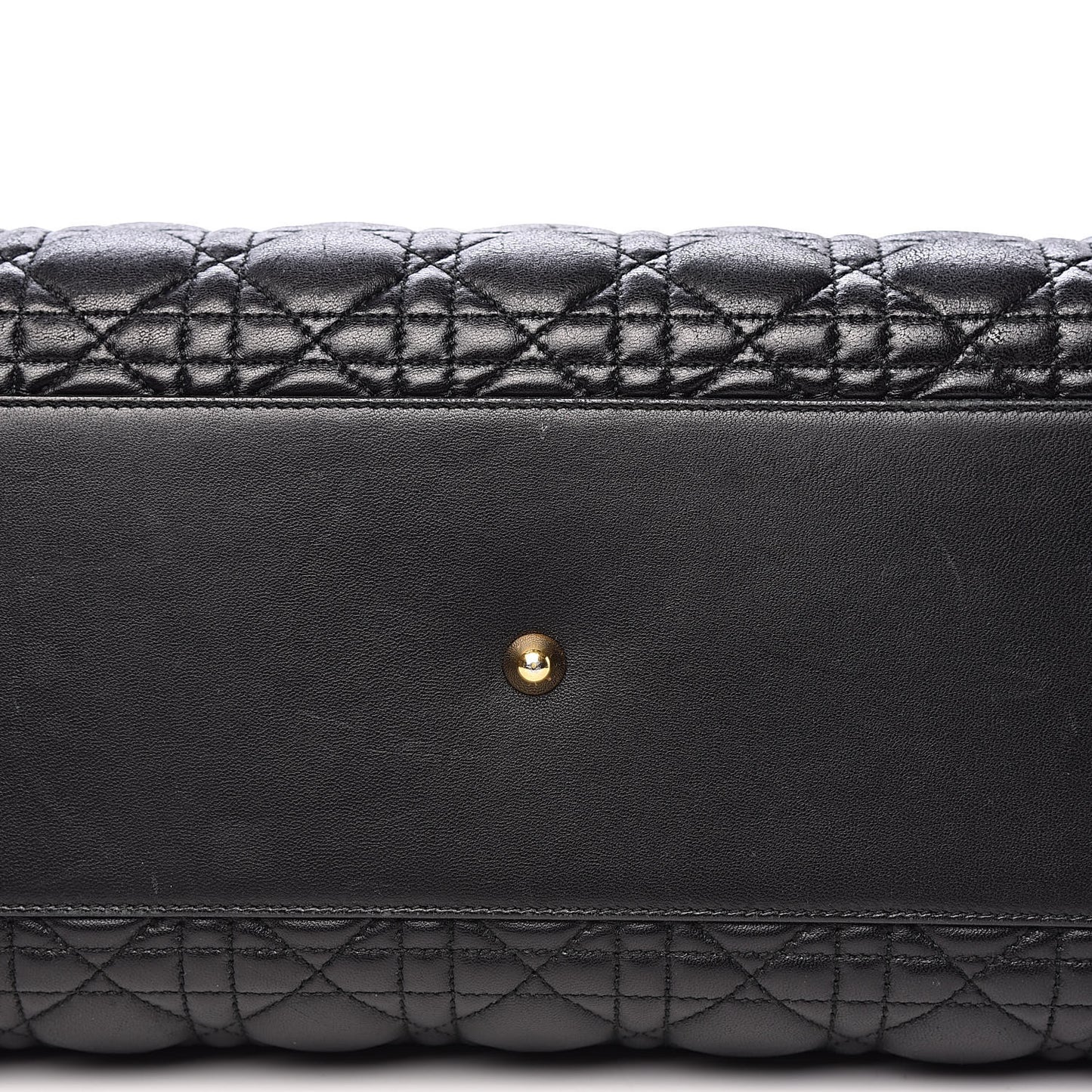 Lambskin Cannage Large Dior Soft Shopping Tote Black