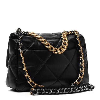 Chanel Lambskin Quilted Large Chanel 19 Flap Black 4 of 10