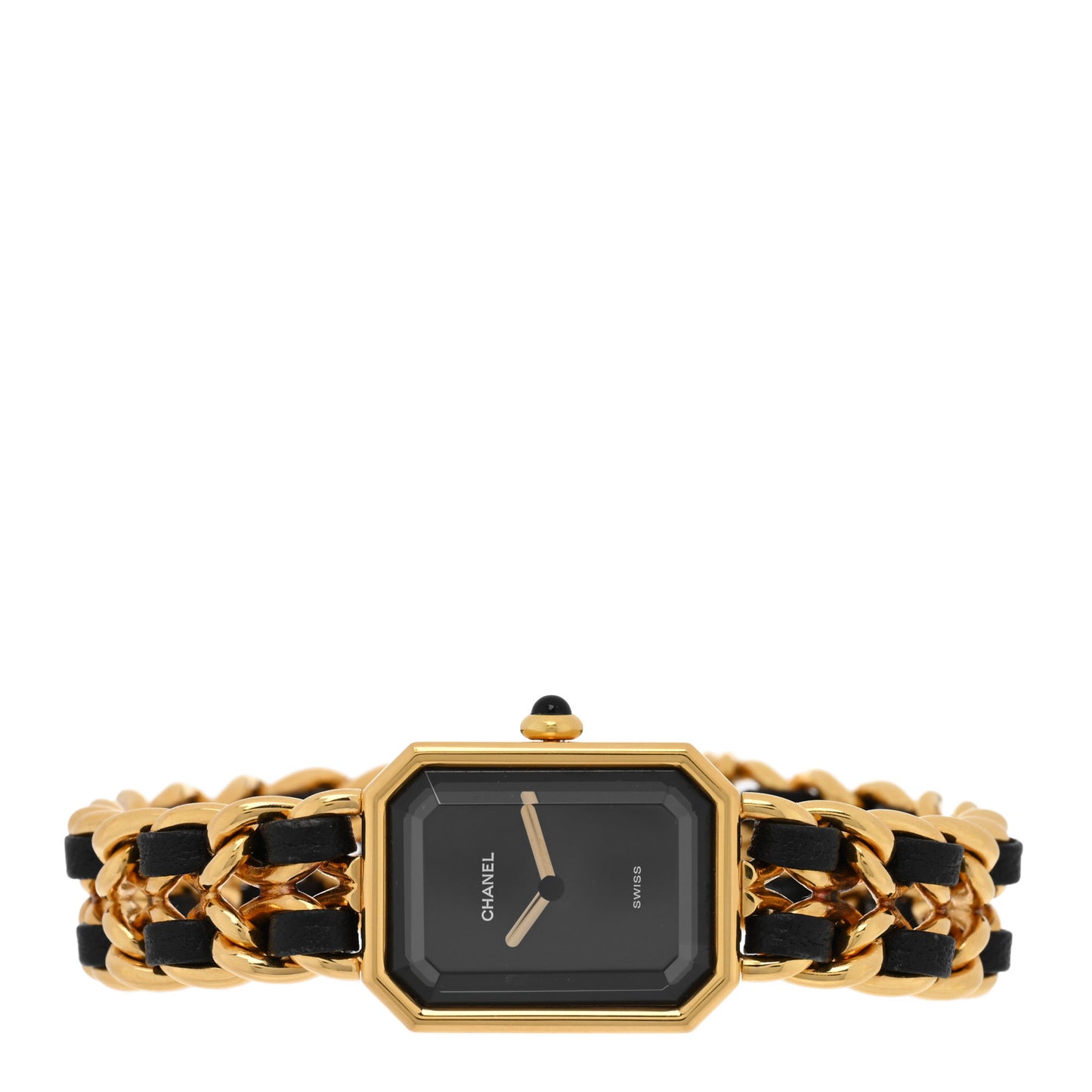 Stainless Steel Lambskin 20mm Chain Premiere Quartz Watch Gold L