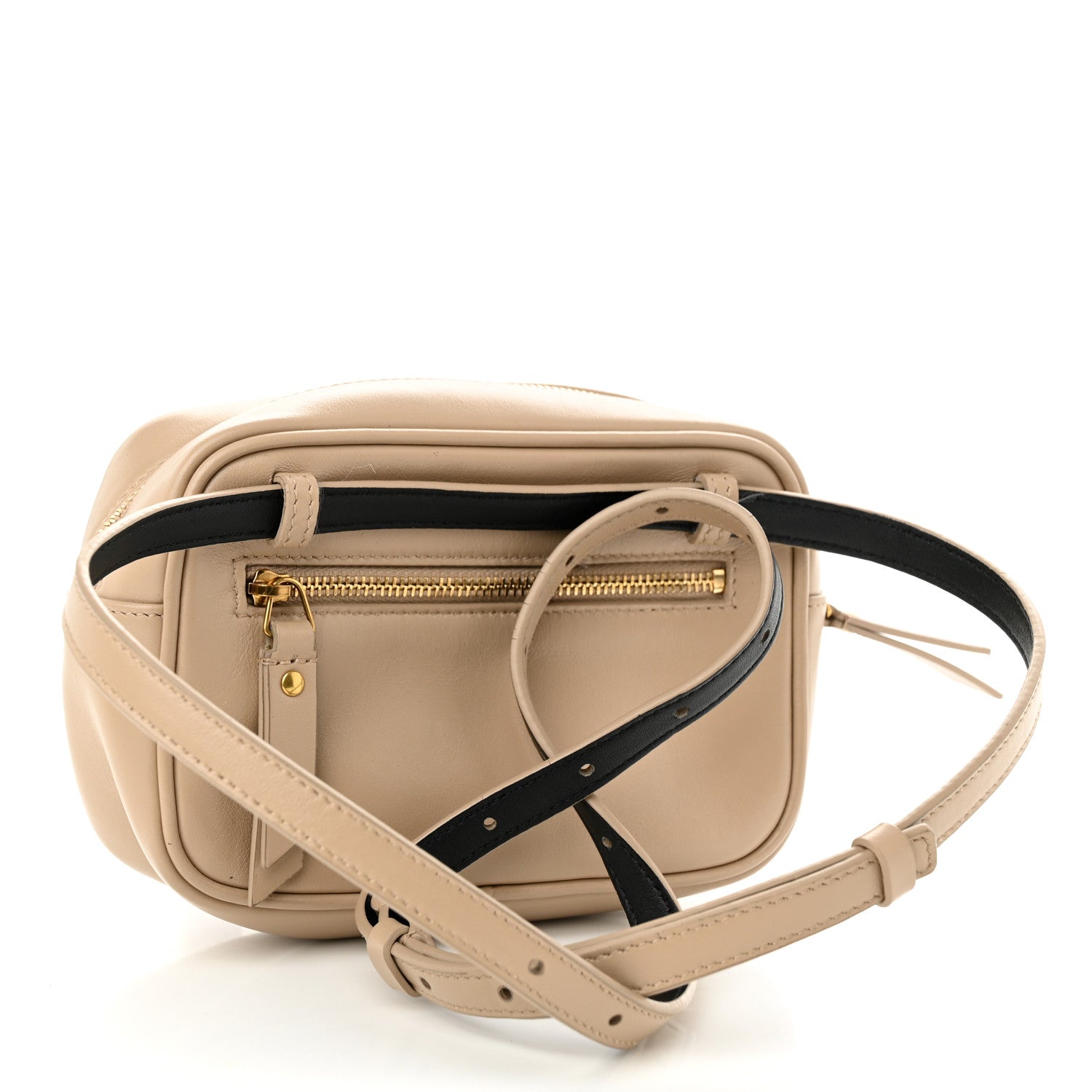 Saint Laurent Calfskin Matelasse Monogram Lou Belt Bag Dark Beige 3 of 12