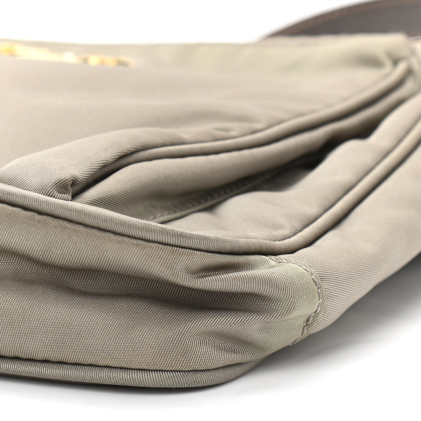 Tessuto Nylon Saffiano Crossbody Bag Green