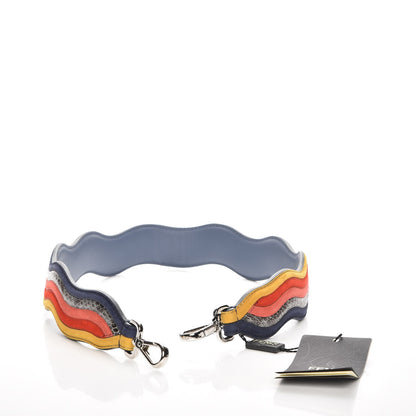 Fendi Suede Calfskin Waves Strap You Multicolor Mirto 4 of 4