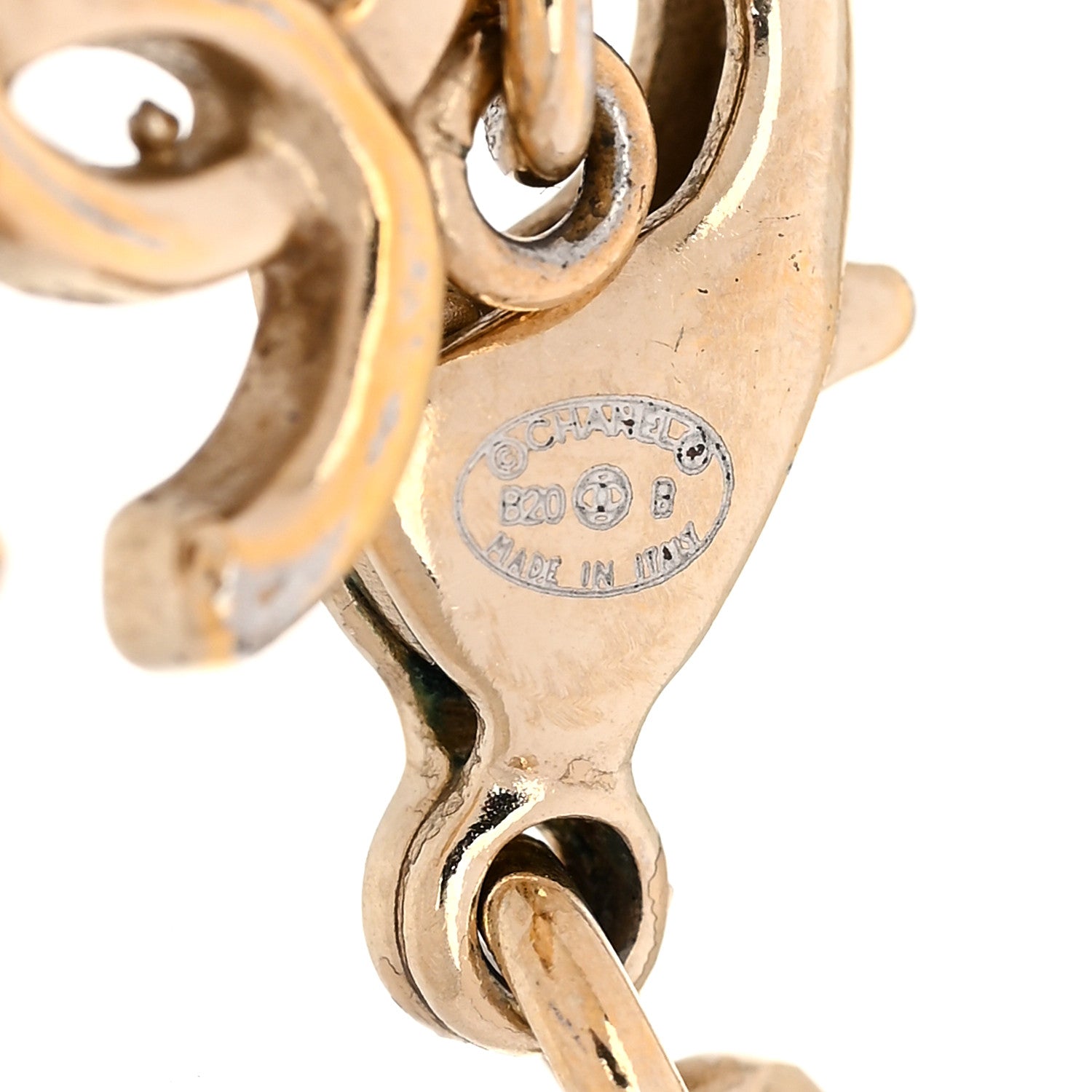 Chanel Metal Lambskin Crystal Sergeant Chanel Bracelet Gold 5 of 6