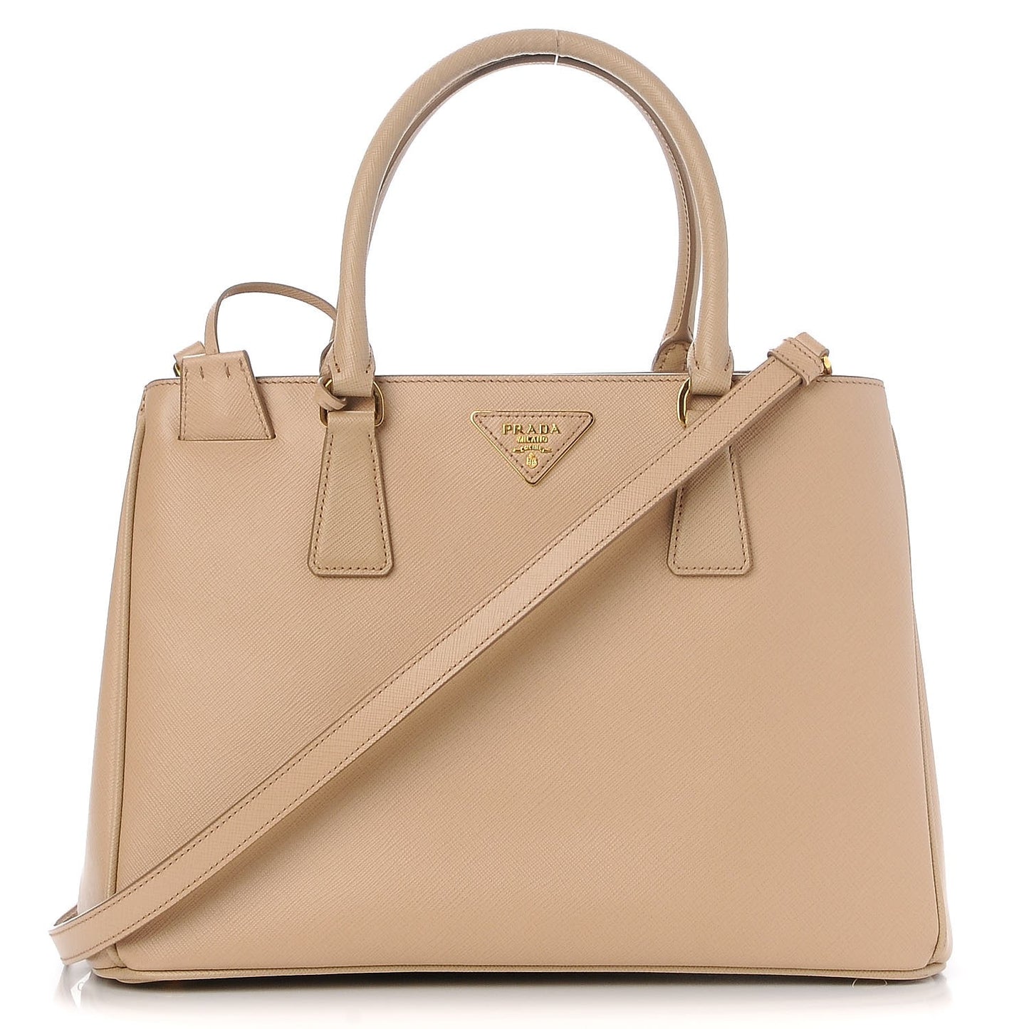 Saffiano Lux Medium Tote Sabbia