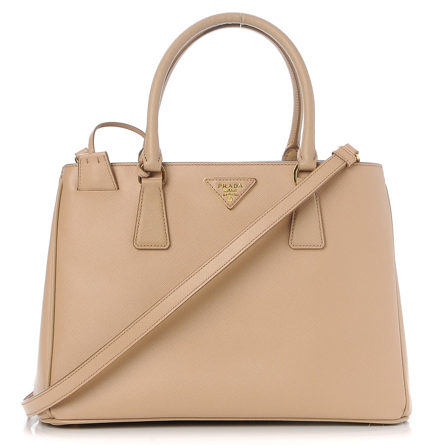 Prada Saffiano Lux Medium Tote Sabbia 1 of 9