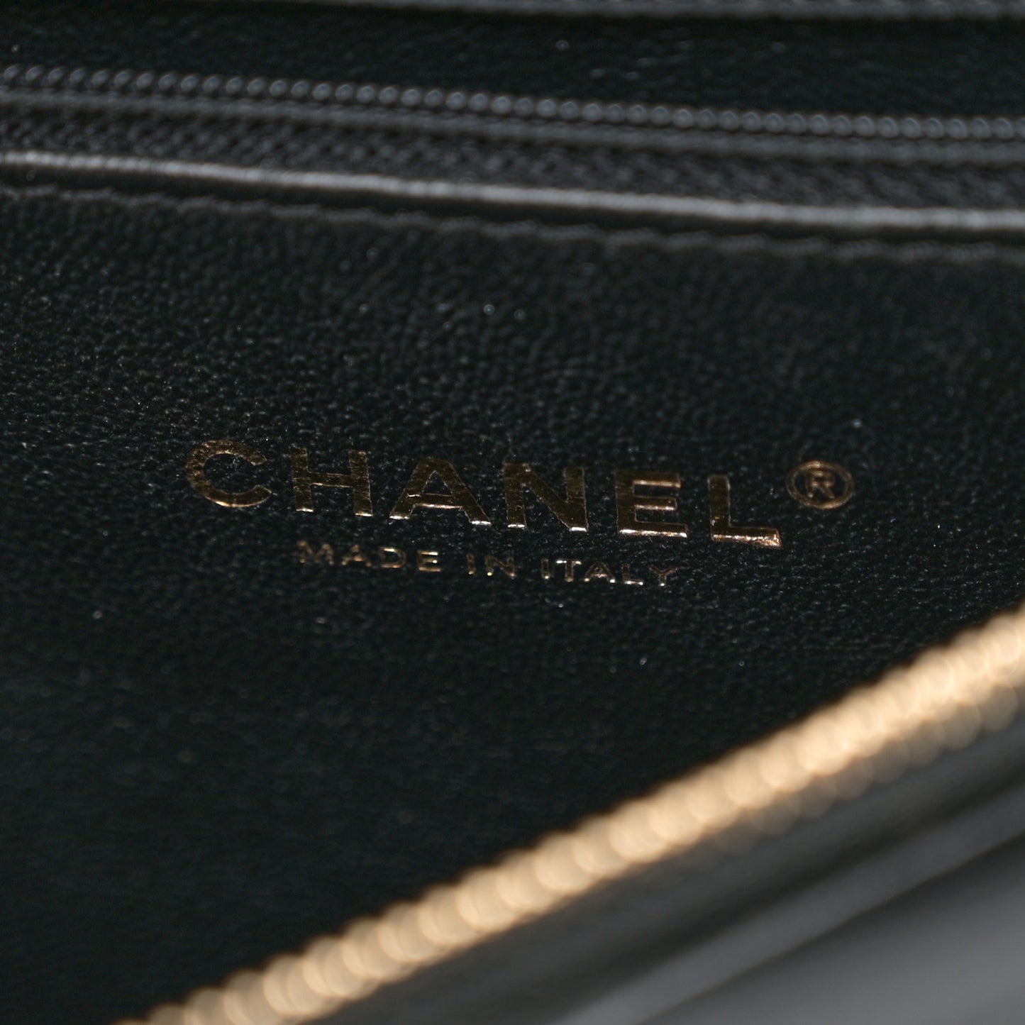 Caviar Lizard Embossed Quilted Small Coco Handle Flap Black