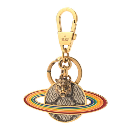 Gucci Brass GG Supreme Planet Key Chain Multicolor 1 of 3