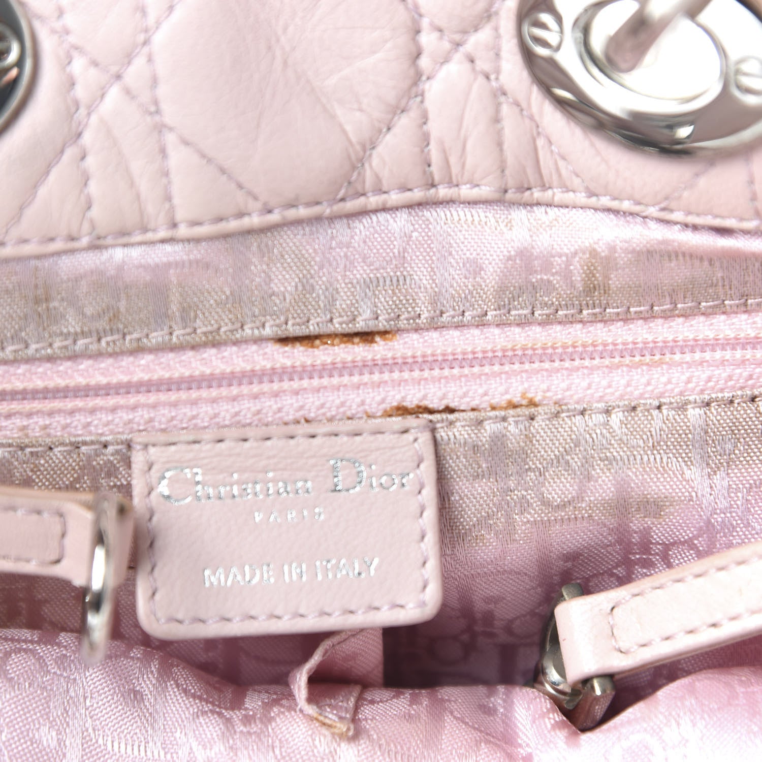 Christian Dior Lambskin Cannage Small Soft Lady Dior Light Pink 11 of 11