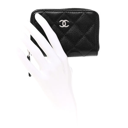 Chanel Caviar Quilted Classic Zipped Coin Purse Black 2 of 8