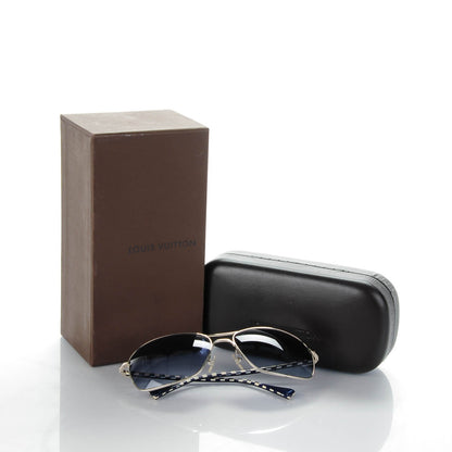 Louis Vuitton Conspiration Pilote Sunglasses Z0066U Silver 6 of 6