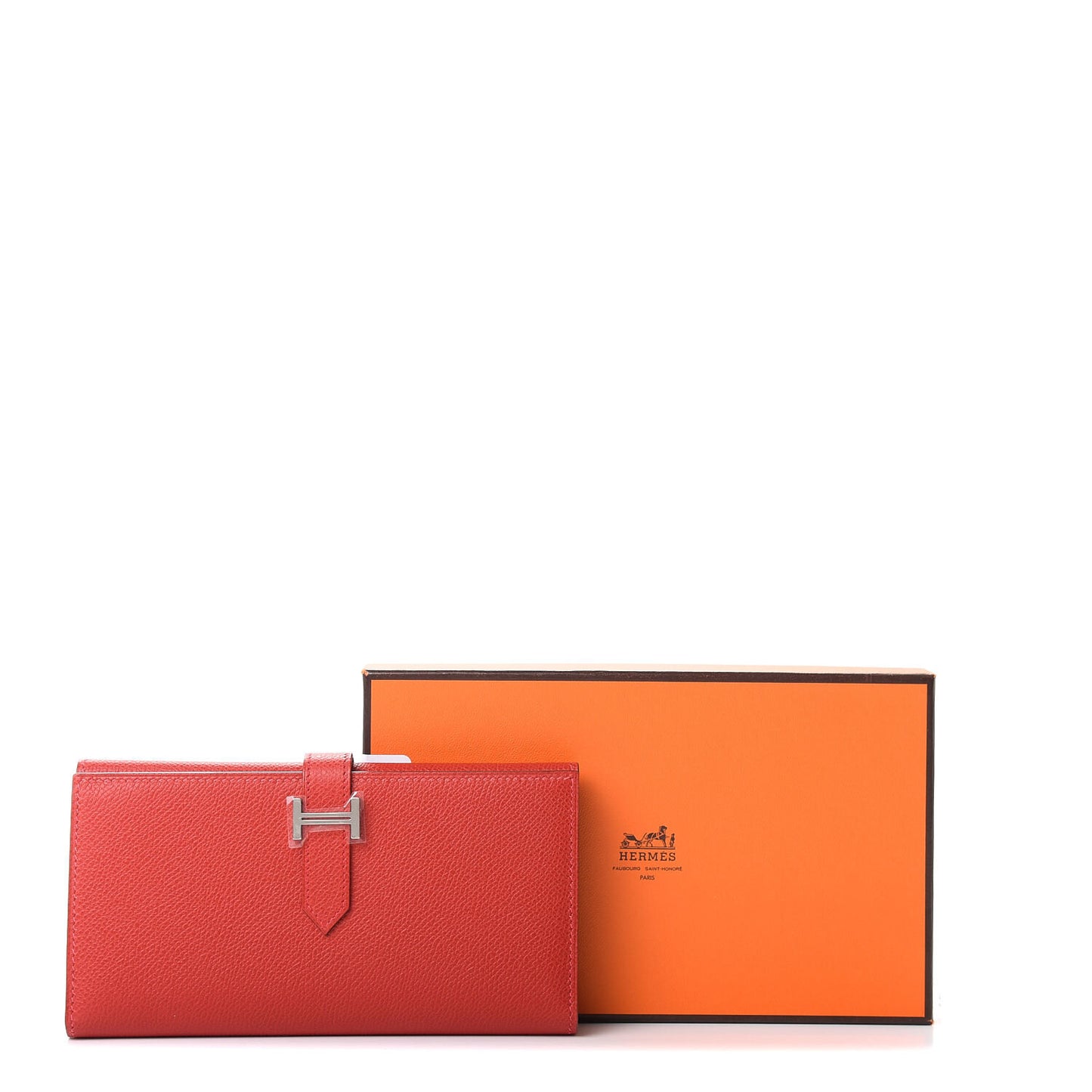 Epsom Bearn Gusset Wallet Rouge Casaque
