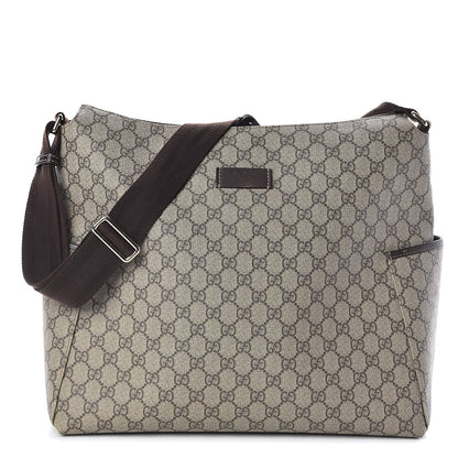 Gucci GG Plus Monogram Diaper Messenger Bag Dark Brown 1 of 10