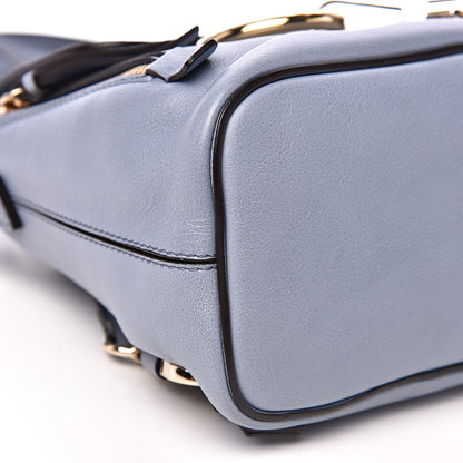Chloe Suede Calfskin Mini Faye Backpack Washed Blue 7 of 13
